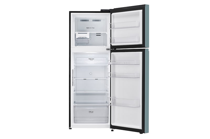 Front open door with food